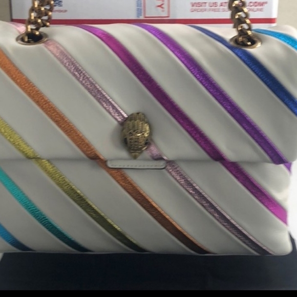 - Kurt Geiger London Large Kensington Rainbow Shoulder Bag - Picture 9 of 9